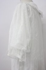 画像5: axes femme kawaii / ドットチュール半袖ブラウス  白 T-26-03-30-026-AX-BL-SA-ZT659 (5)