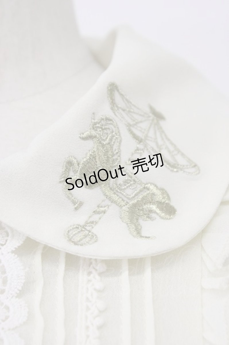 画像6: axes femme POETIQUE / メリーゴーランド刺繍ブラウス  キナリ T-26-03-30-028-AX-BL-SA-ZH (6)