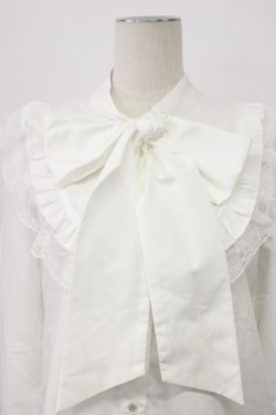 画像4: majoretty / MR*フリルボウタイブラウス M 白 T-26-03-30-030-GO-BL-SA-ZT