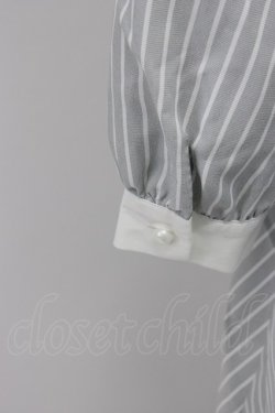 画像3: Ank Rouge / ストライプワンピース  グレーＸ白 T-26-03-30-031-CA-OP-SA-ZT