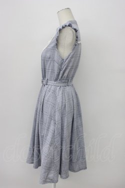 画像3: axes femme / ベルト付チェック柄ワンピース  ラベンダー T-26-03-30-033-AX-OP-SA-ZT