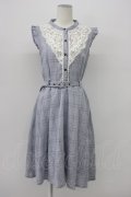 axes femme / ベルト付チェック柄ワンピース  ラベンダー T-26-03-30-034-AX-OP-SA-ZT