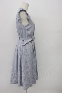 画像3: axes femme / ベルト付チェック柄ワンピース  ラベンダー T-26-03-30-034-AX-OP-SA-ZT