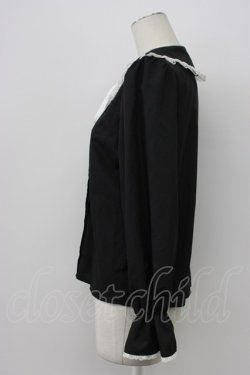 画像3: majoretty / デカエリリボンタイブラウス M 黒 T-26-03-30-035-GO-BL-SA-ZT