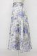 画像3: an another angelus / ダブル釦水彩フラワー柄タックスカート  light blue T-26-03-30-005-CA-SK-SA-ZT (3)