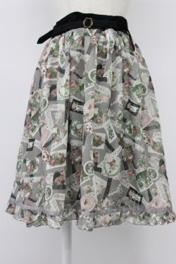 画像1: axes femme / レースコラージュ柄スカート   T-26-03-30-007-AX-SK-SZ-ZT