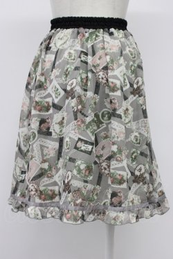 画像2: axes femme / レースコラージュ柄スカート   T-26-03-30-007-AX-SK-SZ-ZT