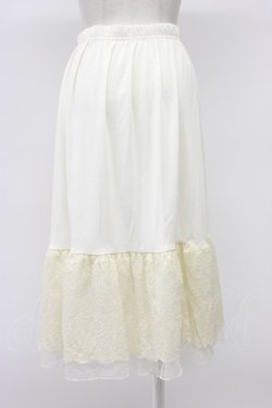 画像2: axes femme / フラワーレースミディペチスカート  アイボリー T-26-03-30-010-AX-SK-SA-ZT
