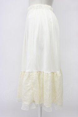 画像4: axes femme / フラワーレースミディペチスカート  アイボリー T-26-03-30-010-AX-SK-SA-ZT