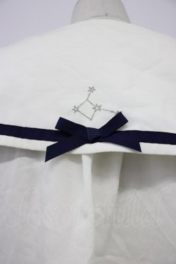 画像3: axes femme POETIQUE / 星座刺繍セーラー襟ブラウス M キナリ T-26-03-30-014-AX-BL-SA-ZH