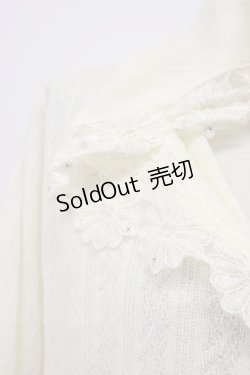 画像6: axes femme / フラワーレースフード半袖カーディガン  アイボリー T-26-03-30-016-AX-TO-SA-ZT