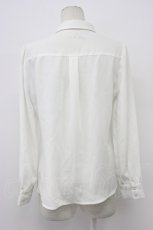 画像2: an another angelus / 多重リボンタイ付きピンタックブラウス  白Ｘ黒 T-26-03-30-017-CA-BL-SA-ZT659 (2)