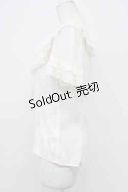 画像4: axes femme / フリルボータイブラウス  アイボリー T-26-03-30-018-AX-BL-SA-ZT