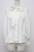 an another angelus / レースボウタイブラウス  白 T-26-03-30-019-CA-BL-SA-ZT