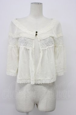 画像1: axes femme / 20th/レース使いケープ  キナリ T-26-03-30-020-AX-TO-SA-ZT