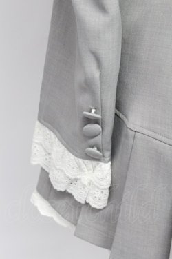 画像3: Me roir / セーラージャケット&イレギュラープリーツスカパンセットアップ  グレー T-26-03-31-018-GO-TO-SA-ZT