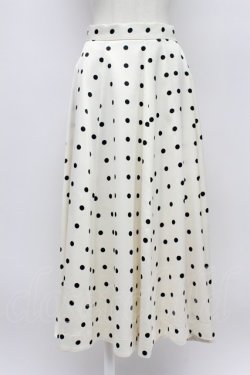 画像1: Snidel / ドットスカート  アイボリーＸ黒 T-26-03-31-022-LO-SK-SA-ZT