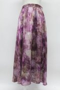 axes femme / マーブルプリントスカート  パープル T-26-03-31-023-AX-SK-SZ-ZT