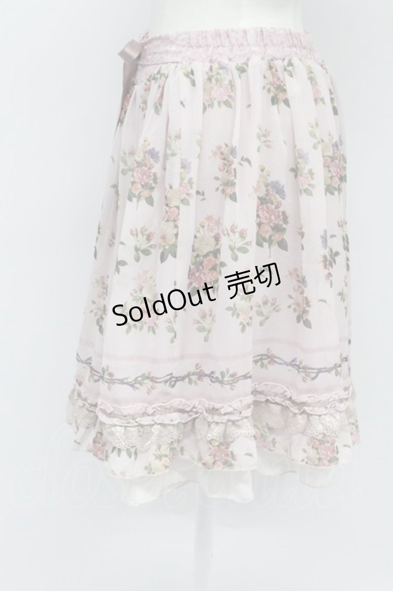 画像3: axes femme / 転写風ローズブーケスカート  ピンク T-26-03-31-024-AX-SK-SZ-ZT660 (3)