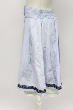 画像3: axes femme / ストライプスカート  サックスＸネイビーＸ白 T-26-03-31-025-AX-BL-SA-ZT