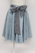 axes femme / デニムスカート  サックス T-26-03-31-026-AX-SK-SZ-ZT