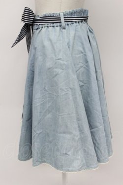 画像3: axes femme / デニムスカート  サックス T-26-03-31-026-AX-SK-SZ-ZT