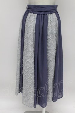 画像2: axes femme POETIQUE / 切換スカート  青 T-26-03-31-027-AX-SK-SZ-ZH