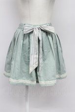 画像1: axes femme / 裾レースショートパンツ  グリーンＸ白 T-26-03-31-028-AX-PA-SA-ZT660 (1)