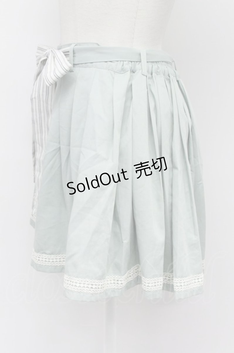 画像3: axes femme / 裾レースショートパンツ  グリーンＸ白 T-26-03-31-028-AX-PA-SA-ZT660 (3)