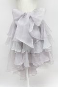 LA BELLE ETUDE / チュール段々スカート  グレー T-26-03-31-029-GO-SK-SA-ZT