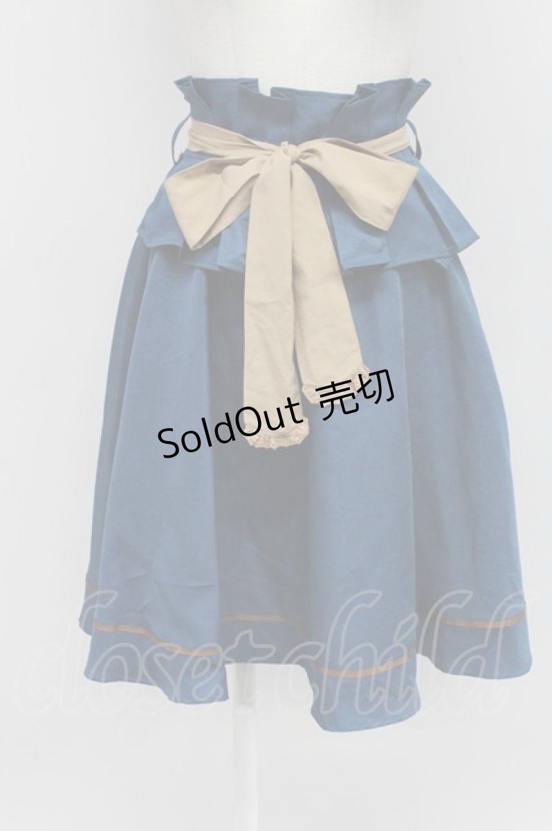 画像1: axes femme POETIQUE / コルセット付きミドルスカート M ブルーグリーン T-26-03-31-032-AX-SK-SA-ZH (1)