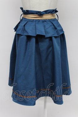 画像2: axes femme POETIQUE / コルセット付きミドルスカート M ブルーグリーン T-26-03-31-032-AX-SK-SA-ZH