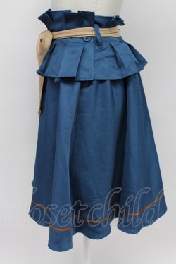 画像3: axes femme POETIQUE / コルセット付きミドルスカート M ブルーグリーン T-26-03-31-032-AX-SK-SA-ZH