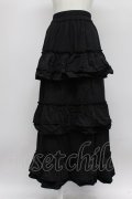 jouetie / ティアードフリルスカート  黒 T-26-03-31-037-EL-SK-SA-ZT