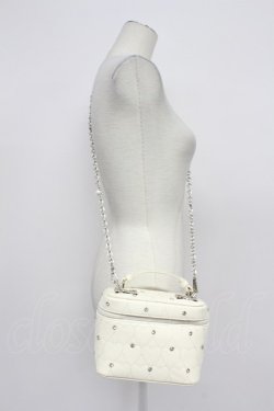 画像1: Me roir / ハートキルティングショルダーバッグ  アイボリーＸシルバー T-26-03-31-041-GO-BG-SA-ZT