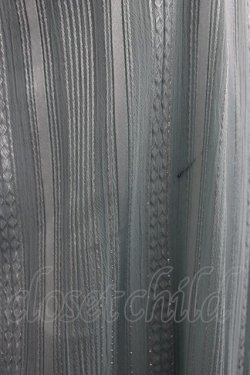 画像8: axes femme / ラメストライプノースリーブワンピース  グリーンＸ黒 T-26-03-31-007-AX-OP-SA-ZT