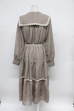 画像2: axes femme / セーラー襟ティアードワンピース  ピンク T-26-03-31-008-AX-OP-SA-ZT