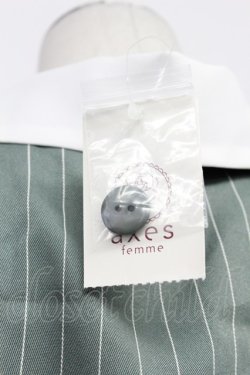 画像3: axes femme / 襟刺繍ストライプワンピース M ミント T-26-03-31-009-AX-OP-SA-ZT