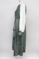 画像4: axes femme / 襟刺繍ストライプワンピース M ミント T-26-03-31-009-AX-OP-SA-ZT660 (4)