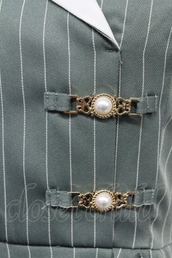 画像6: axes femme / 襟刺繍ストライプワンピース M ミント T-26-03-31-009-AX-OP-SA-ZT