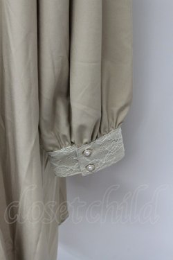 画像3: axes femme / フィッシュテールシャツワンピース  ベージュＸ白 T-26-03-31-010-AX-OP-SA-ZT