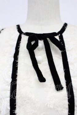 画像6: Me roir / レースリボンロングワンピース  白Ｘ黒 T-26-03-31-011-GO-OP-SA-ZT