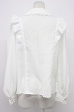 画像2: Secret Honey / フリル長袖ブラウス  白 T-26-03-31-002-CA-BL-SA-ZT (2)