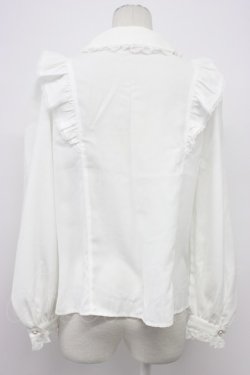 画像2: Secret Honey / フリル長袖ブラウス  白 T-26-03-31-002-CA-BL-SA-ZT