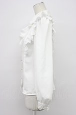 画像4: Secret Honey / フリル長袖ブラウス  白 T-26-03-31-002-CA-BL-SA-ZT (4)
