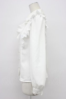 画像4: Secret Honey / フリル長袖ブラウス  白 T-26-03-31-002-CA-BL-SA-ZT