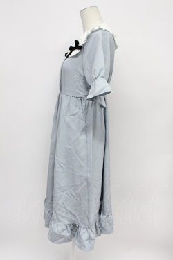 画像3: DearMyLove / シンプル丸襟リボンワンピース  サックスＸ白 T-26-03-31-016-EL-OP-SA-ZT