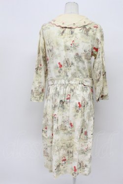 画像2: Jane Marple / きのこEMBカラーのシャペロンルージュワンピース  アイボリー T-26-04-03-019-JM-OP-SA-ZT