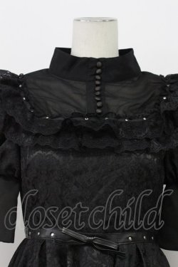 画像4: AVENCHUMU / My doll puff one piece  黒 T-26-04-03-021-LO-OP-SA-ZT