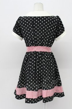 画像2: Ank Rouge / 水玉&ストライプワンピース M ブラック T-26-04-03-022-CA-OP-SA-ZT